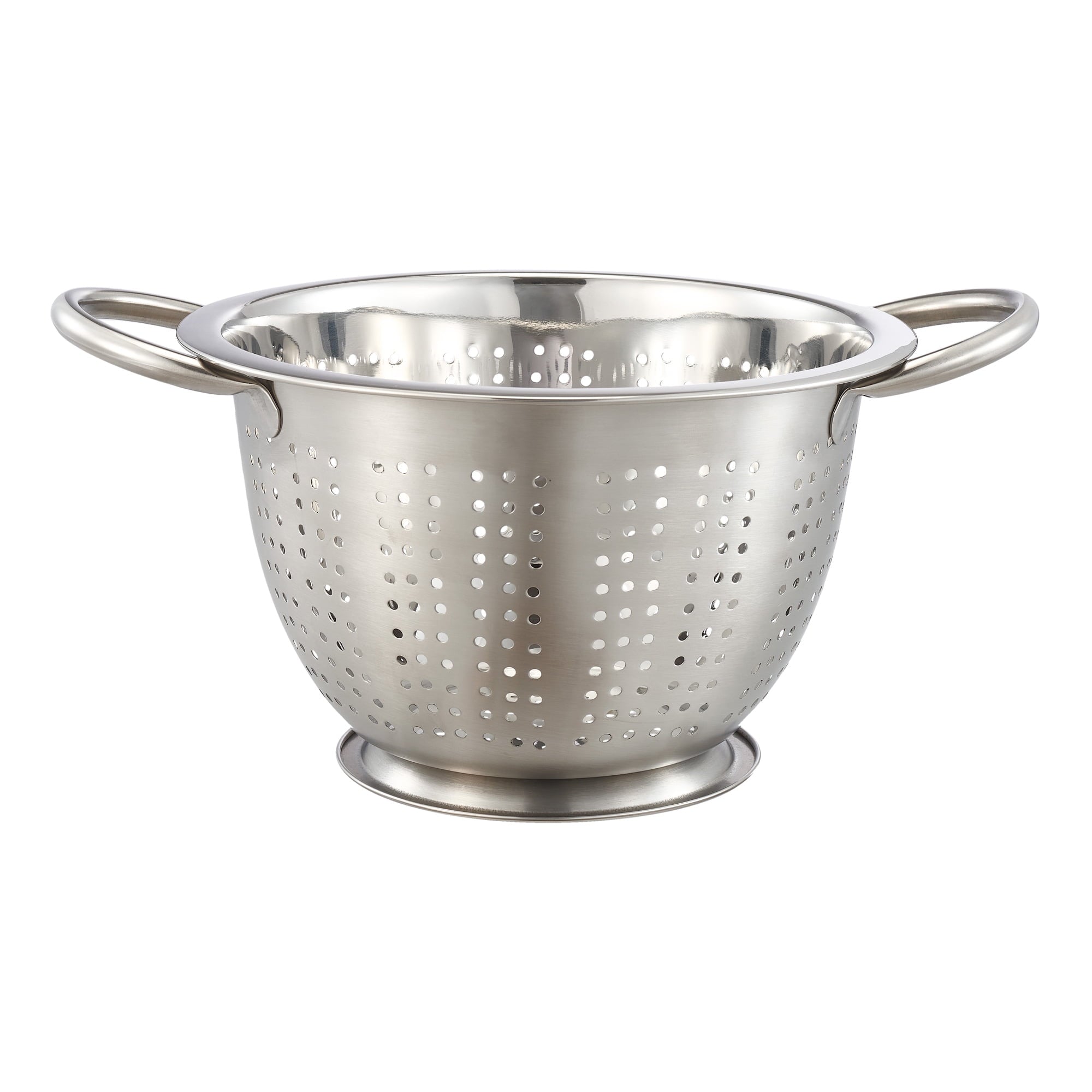 Mainstays SS 5QT Multi-Use Colander for Straining, Draining & Rinsing Pasta, Fruits or Vegetables