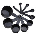 Measuring Cups and Spoons Set, 10 PCS Stackable Measuring Spoons with Plastic Handle, Accurate Tablespoon for Measuri...