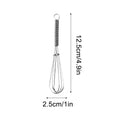 Mini Wire Kitchen Whisks Small Egg Whisk Gravy Sauce Mini Whisk Silver
