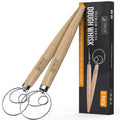 ORBLUE Premium Danish Dough Whisk - Dutch Whisk with Stainless Steel Ring - Danish Whisk for Bread, Pastry or Pizza D...