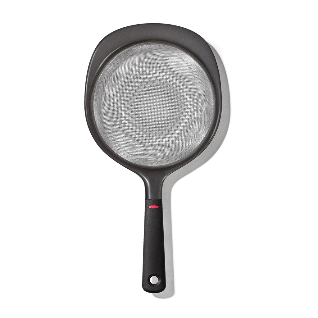 OXO SoftWorks 8-In Fine Mesh Strainer with Comfortable Non-Slip Handle – Stainless Steel Sieve