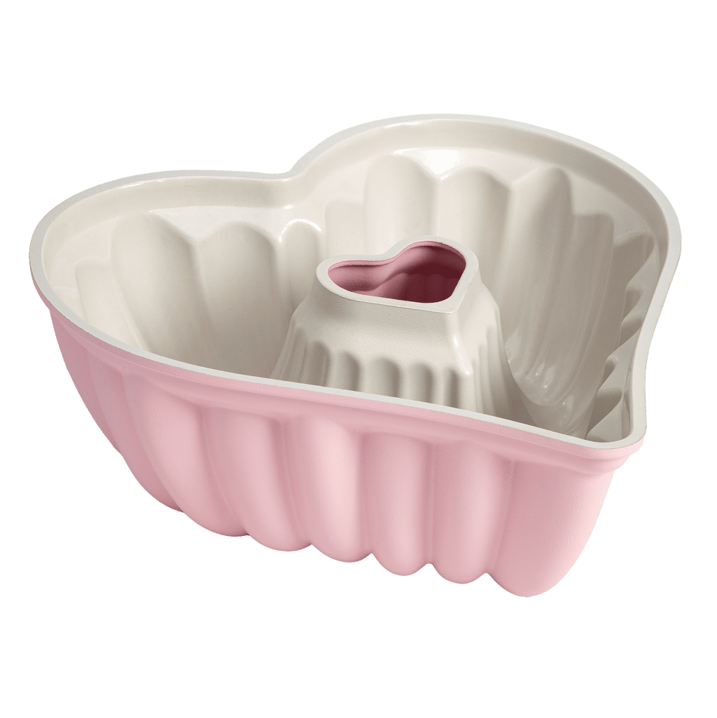 Paris Hilton Heart Shaped Cake Pan for Baking, Premium Nonstick & Dishwasher Safe, 9.5-inch, Pink