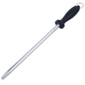 DEKEones 12 Inch Carbon Steel Black Sharpening Steel Knife Sharpeners