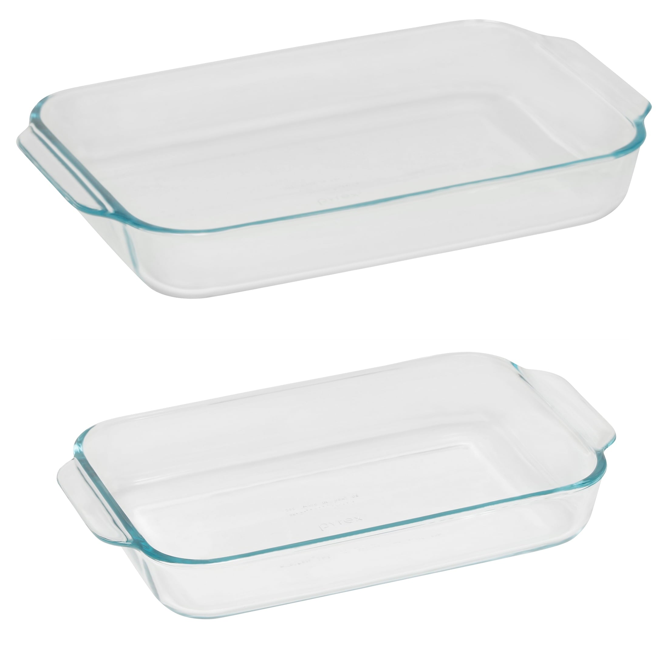 Pyrex Basics 2 Piece Bakeware Value Pack, 3qt and 2qt Oblongs