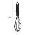 Isvgxsz Silicone Whisk, Commercial Non-Scratch Balloon Wire Whisk for Cooking, Manual Egg Beater Milk Frother Coffee ...