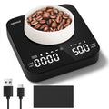 VAMOUT Coffee Scale with Timer, Rechargeable Mini Espresso Scale, 2kg/0.1g Accurate Food Scale for Pour-Over and Espr...