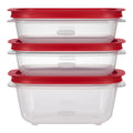 Rubbermaid 3.57-Cup (2) and 5.26-Cup EasyStore Rectangle Containers, 3 Pack, Food Storage Containers, Food Storage Co...