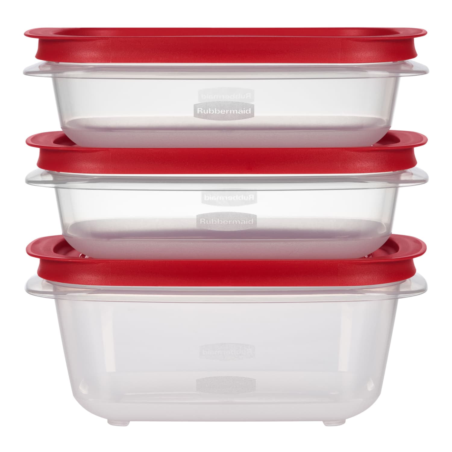 Rubbermaid 3.57-Cup (2) and 5.26-Cup EasyStore Rectangle Containers, 3 Pack, Food Storage Containers, Food Storage Co...