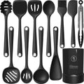 Silicone Kitchen Utensils Set, 600°F Heat Resistant Silicone Cooking Utensils, Spatula, Spoon, Whisk, Tongs, Kitchen ...