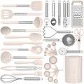 Silicone Cooking Utensils Set - Heat Resistant Silicone Kitchen Utensils for Cooking, Kitchen Utensil Spatula Set,BPA...