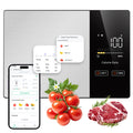 Smart Nutrition Food Scale with LED Touch Display, Tracks Calories, Fat, Carbs & Protein via App, 0.01oz Precision Di...