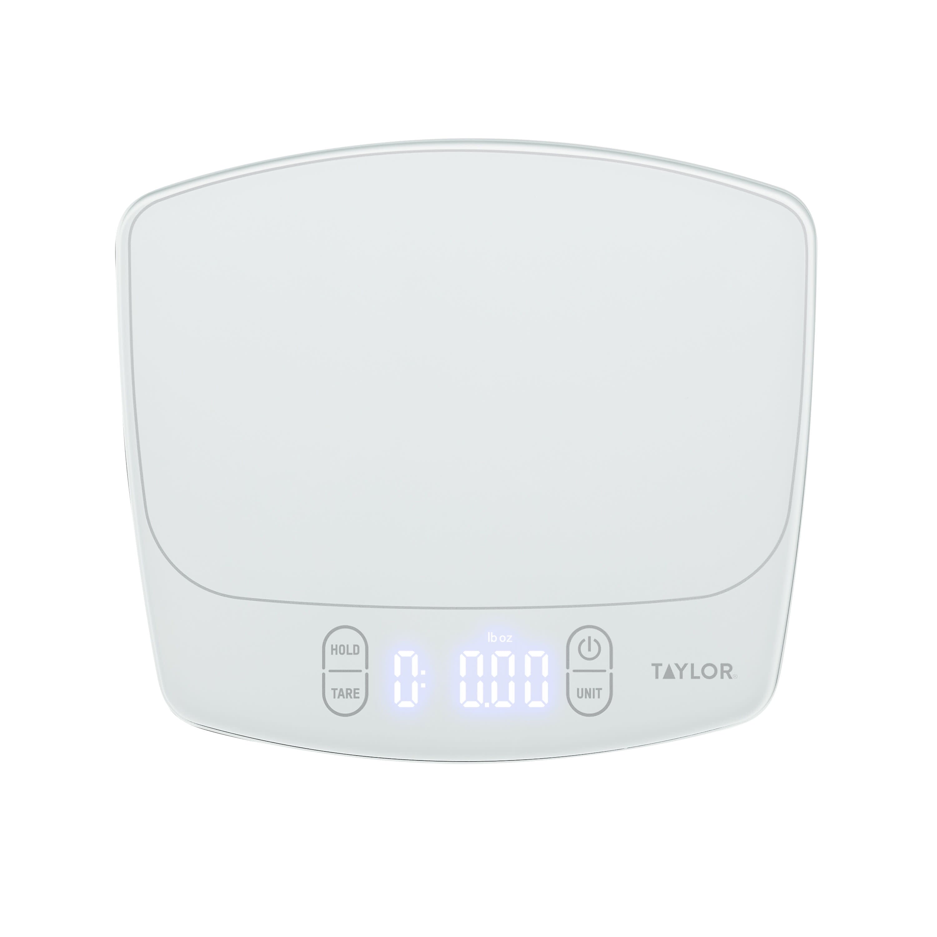 Taylor 11lb Waterproof Digital Kitchen Scale and Food Scale for Baking, Cooking, Meal Prep and Portion Sizing White