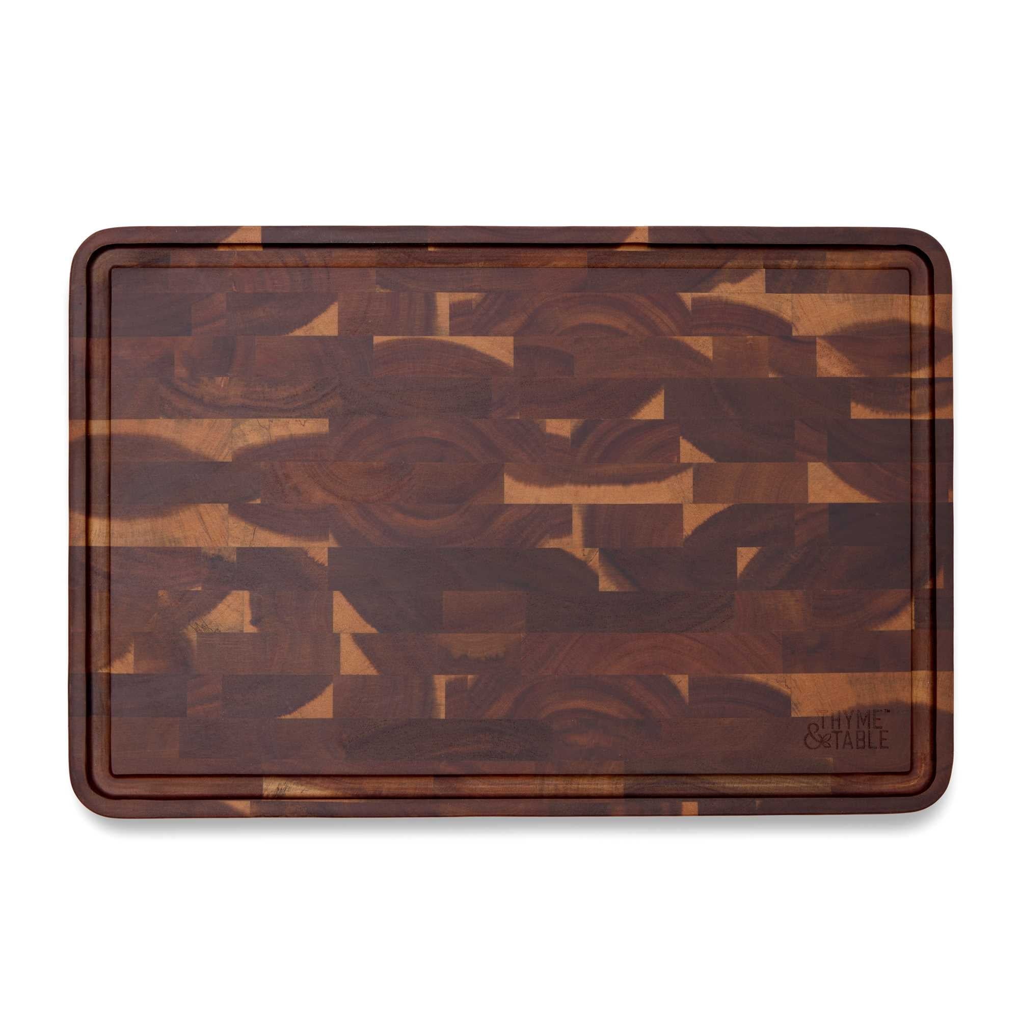 Thyme & Table 12"x18" Acacia End Grain Butcher Block