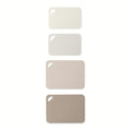 Thyme & Table 4-Piece Poly Cutting Mats SM 7.5"x11.4", MD 9.8"x13.4" - Cream