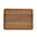 Thyme & Table Medium 10"x14" Acacia Wood Cutting Board with Triangle Shaped Anti-Slip Grips