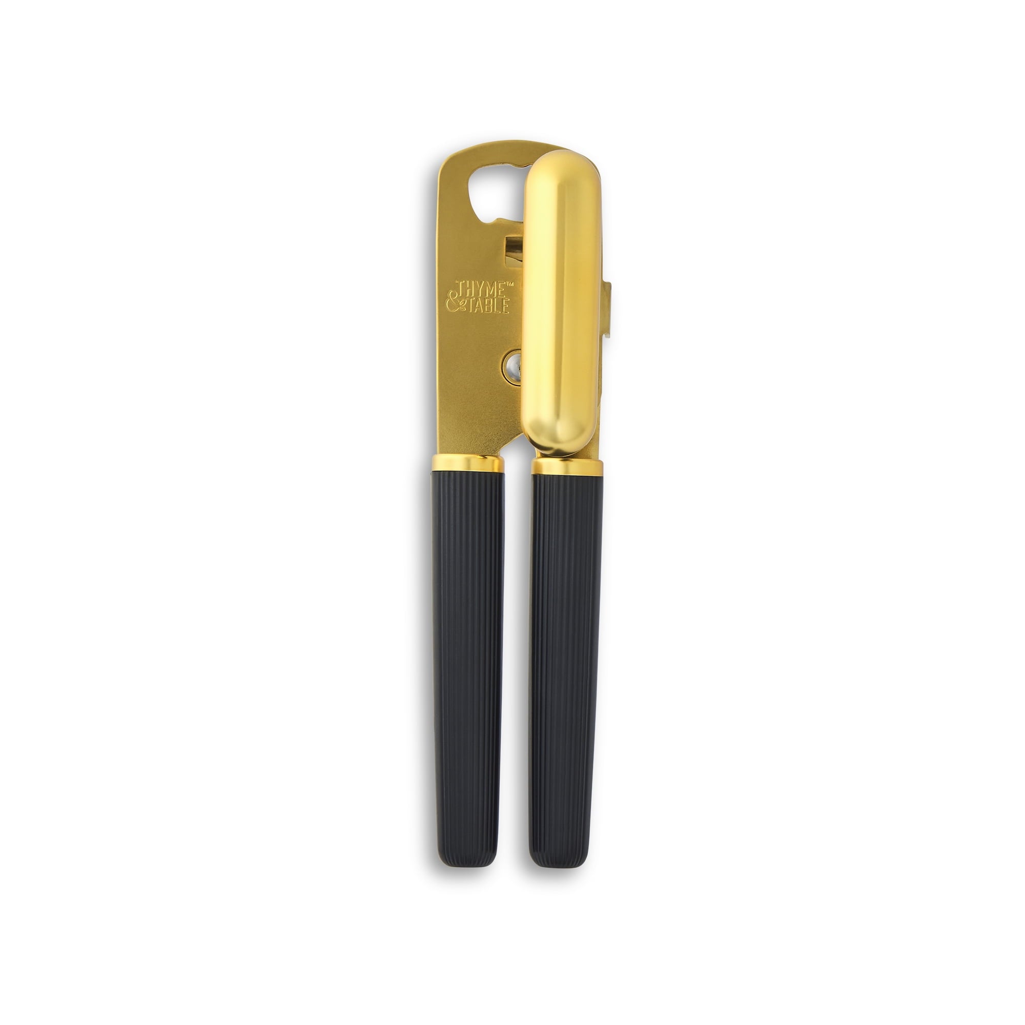 Thyme & Table Stainless Steel Manual Can Opener with Gold Finish