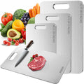 Titanium Cutting Board 2025 New Upgrade 100% Pure Titanium Cutting Boards for Kitchen - Double-Sided Food-Grade Chopp...