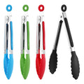 Topekada 4Pcs 8in Stainless Steel Kitchen Tongs, Serving Tongs for Cooking, Metal Food Tongs with Non-Slip Comfort Gr...