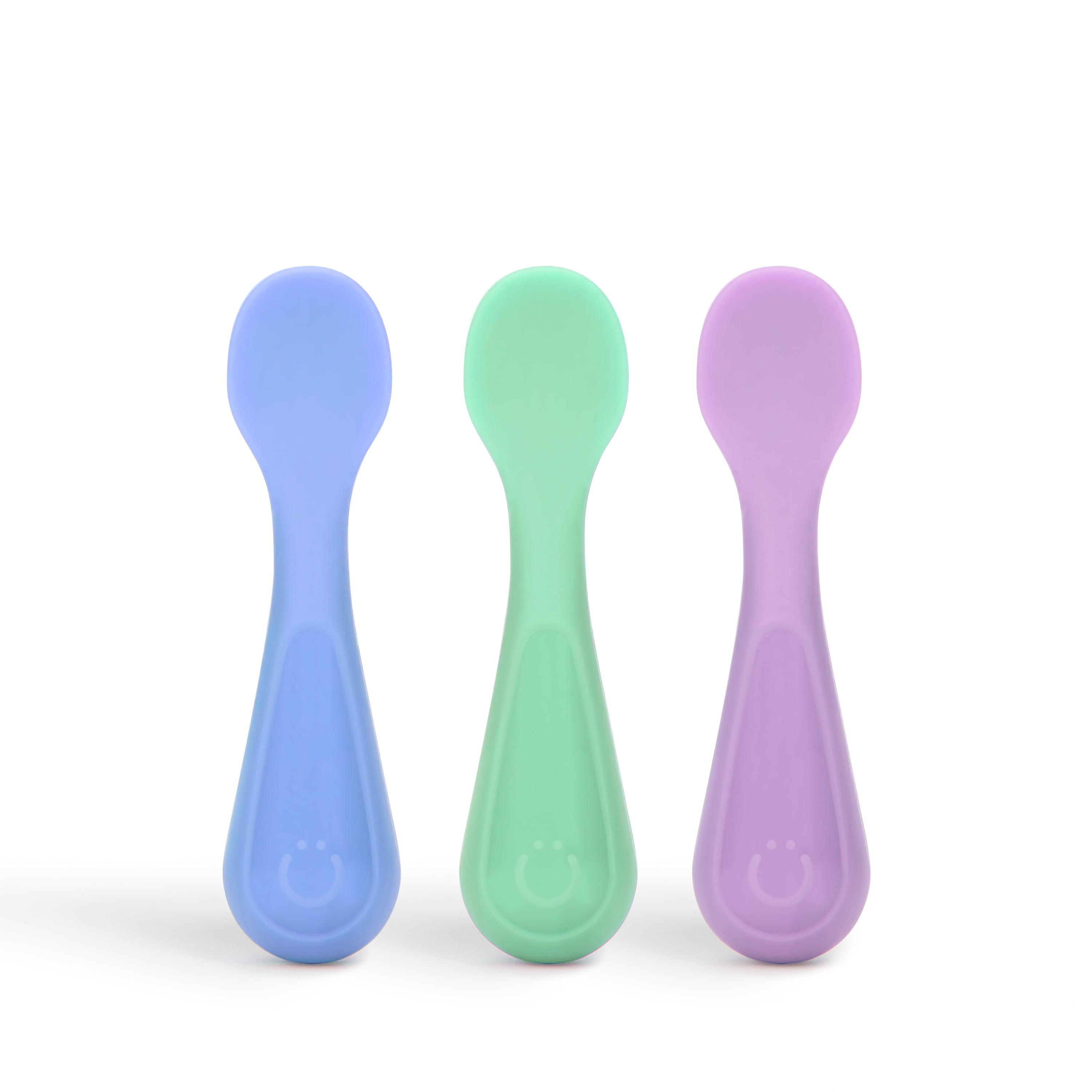 Ubbi Silicone Toddler Training Spoons, Baby, Silicone Flatware Sets, 3 Pack