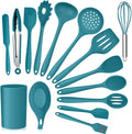 Vesteel 15-Piece Kitchen Utensils Set, Silicone Cooking Utensils with Holder, Non-stick Cookware Friendly & Heat Resi...