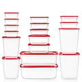 Sindcom 34 Pieces Meal Prep Containers, 7-Size ，Plastic Food Storage Containers with Lids for Lunch,Leftover