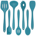 Walchoice 7-Piece Silicone Cooking Utensils Set, Blue Kitchen Utensils, Non-stick Gadgets Tools Include Slotted Turne...