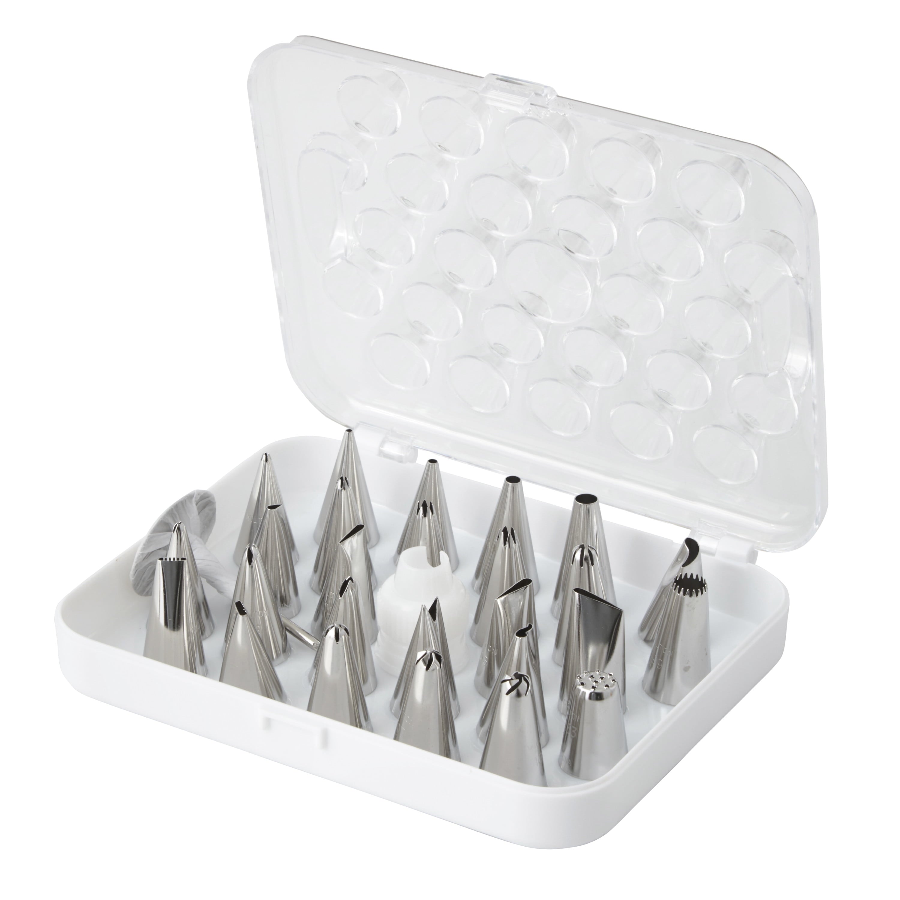 Wilton Deluxe Decorating Tip Set, 29-Piece, Stainless Steel and Plastic