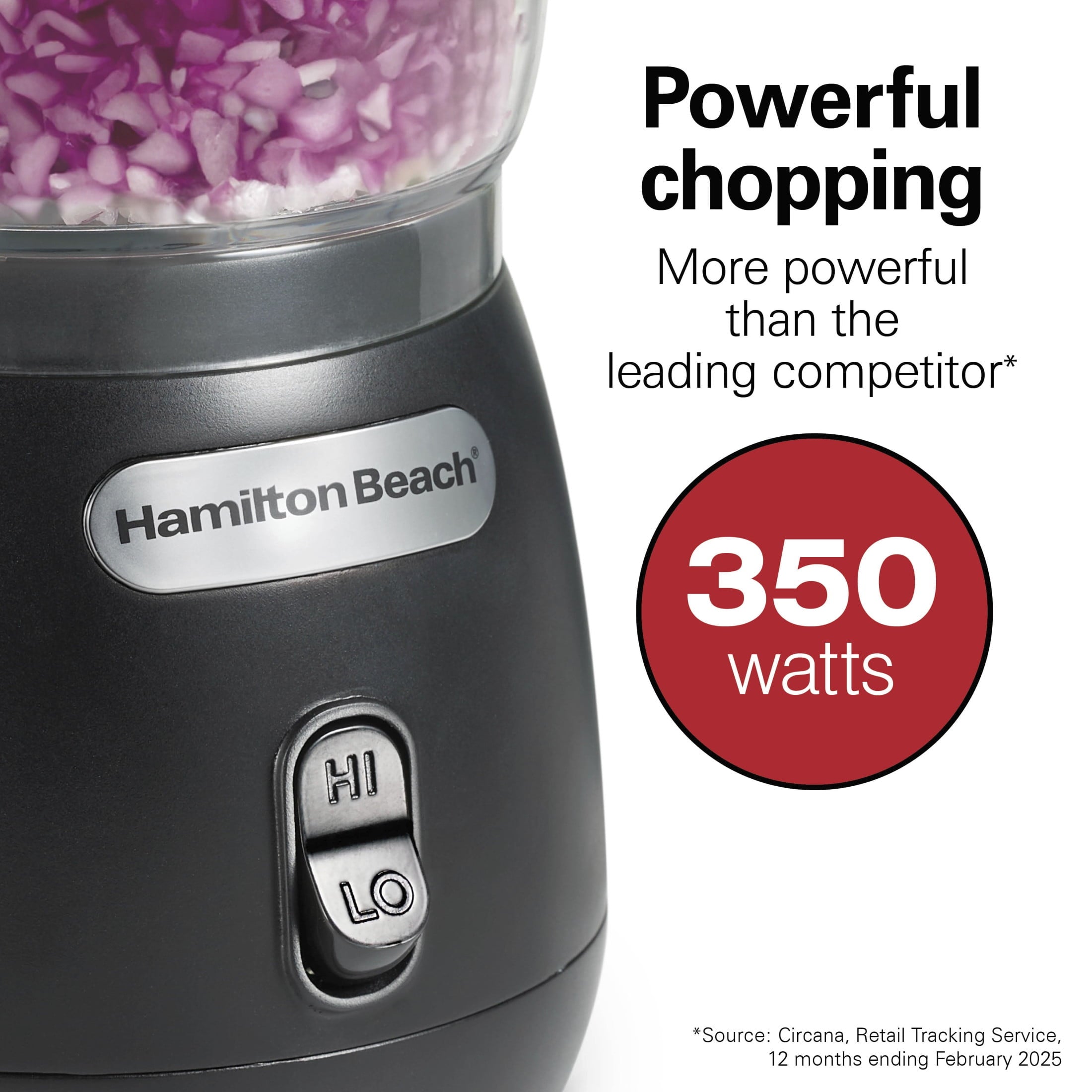 Stack & Press 2 Speed Food Chopper & Mini Food Processor, 3-Cup, Black - Image 4