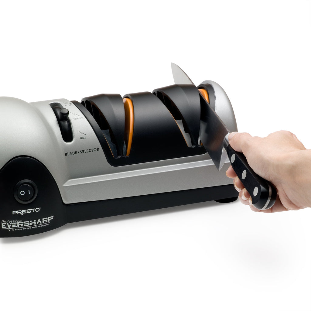 Presto Professional Ever Sharp Three-Stage Electric Knife Sharpener 08810, Grey - Image 5