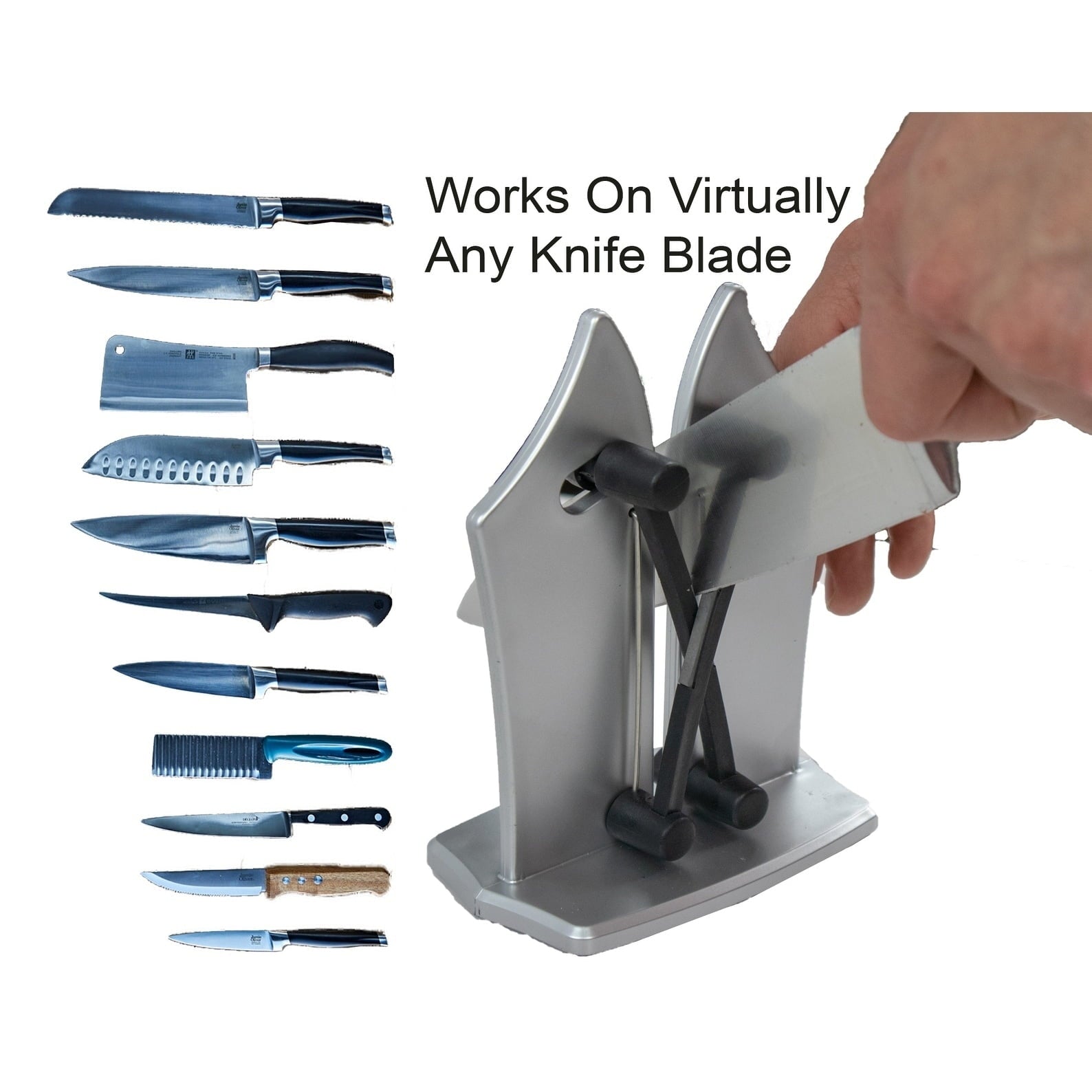 Kitchen Knife Sharpener Triple-Action Carbide Austrian Tungsten Edge - Image 5