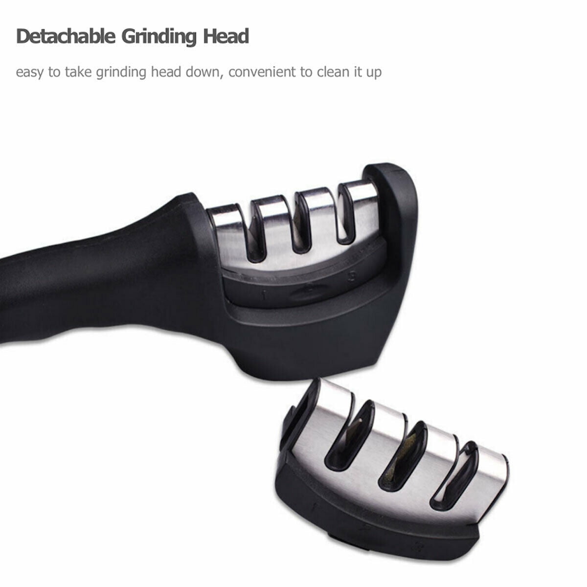 Kitchen Knife Sharpener - DFITO 3-Stage Knife Sharpening Tool Helps Repair, Restore and Polish Blades - Image 2