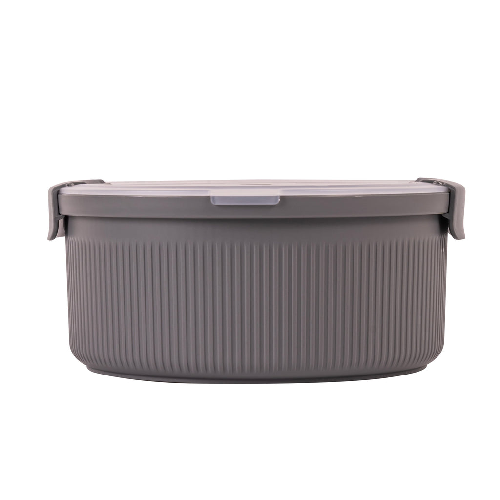 Mainstays Food Storage Container, Round, Grey, 47oz Capacity - Image 3