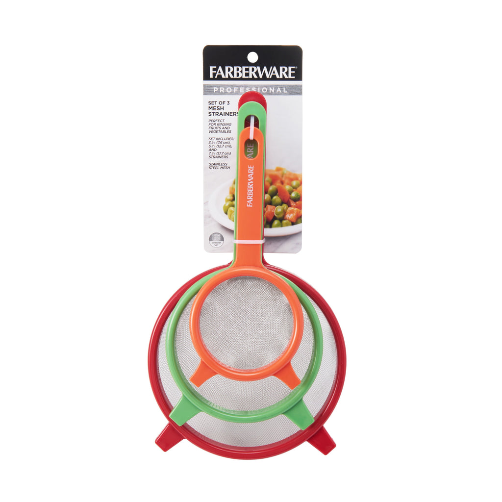 Professionals Red, Green & Orange Strainer Set of 3 - Image 5