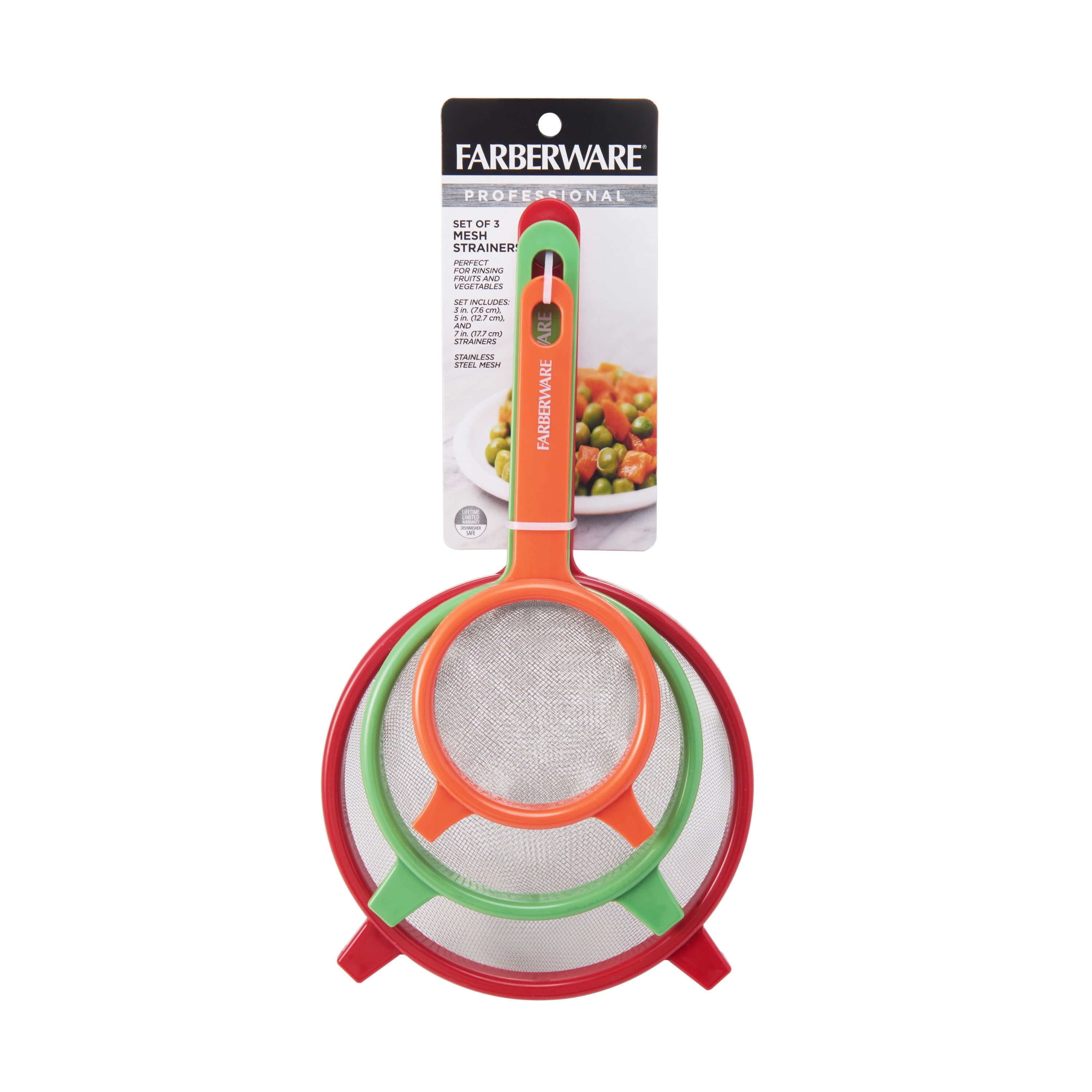 Professionals Red, Green & Orange Strainer Set of 3 - Image 5