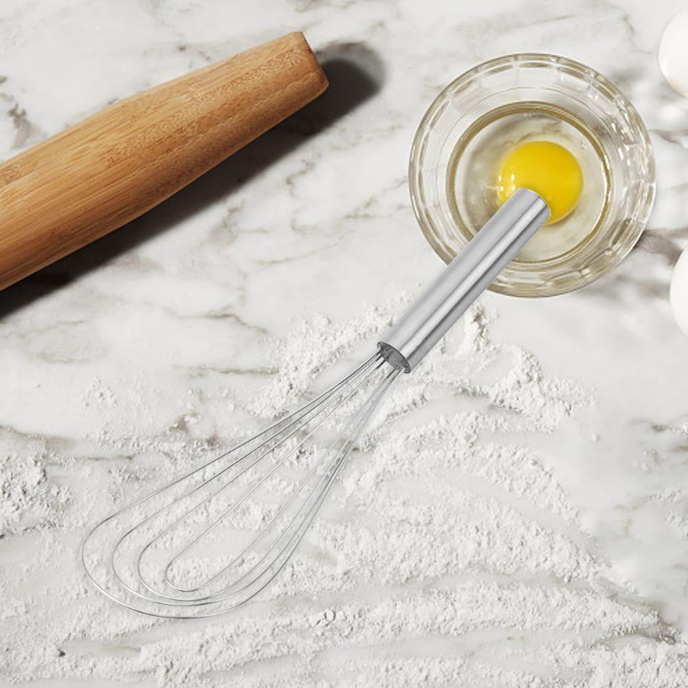 10" Flat Whisk, Handheld Steel Wire Whisk Perfect for Whisking, Flat Roux Whisk, Gravy Stirring, BPA Free, Dishwasher... - Image 6