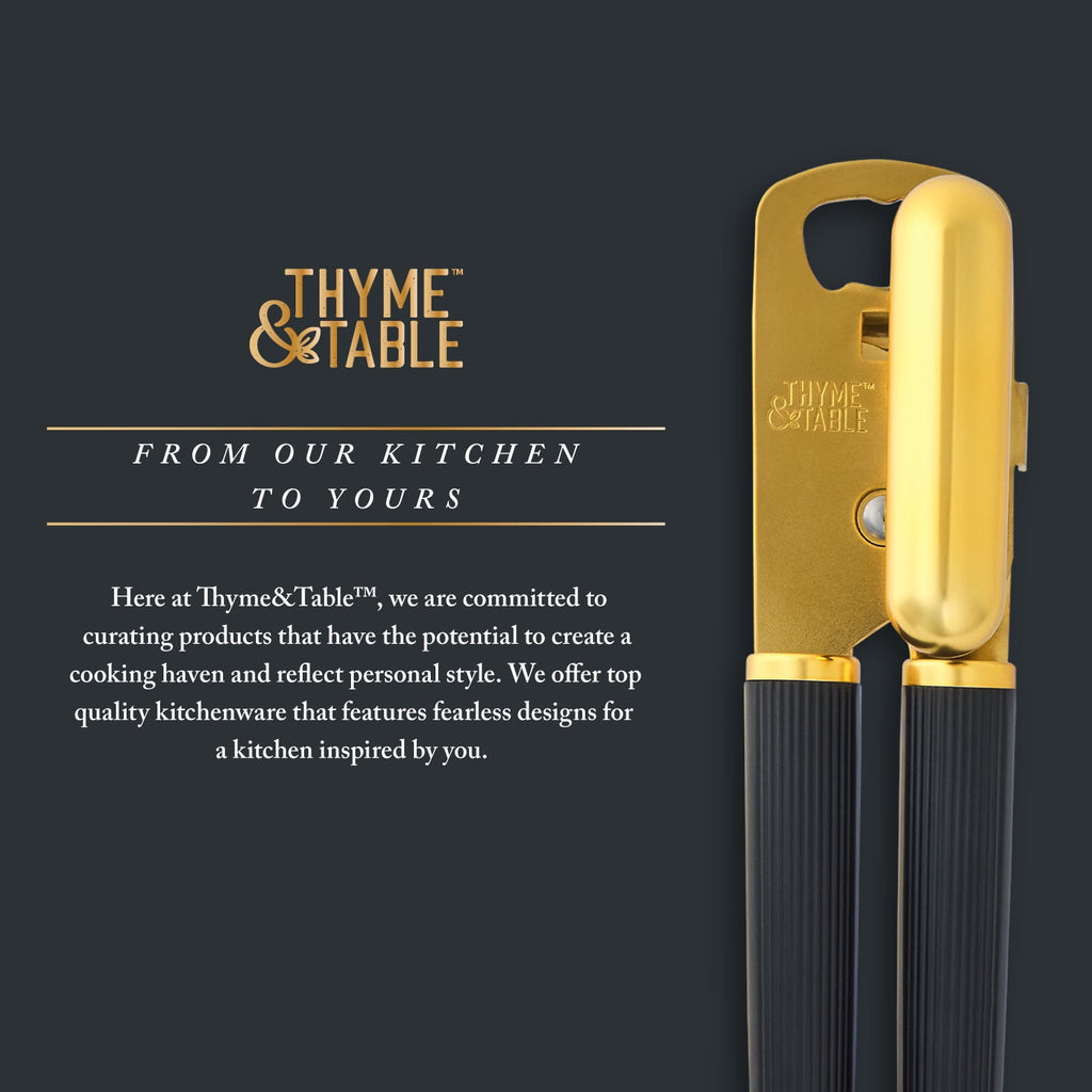 Thyme & Table Stainless Steel Manual Can Opener with Gold Finish - Image 6
