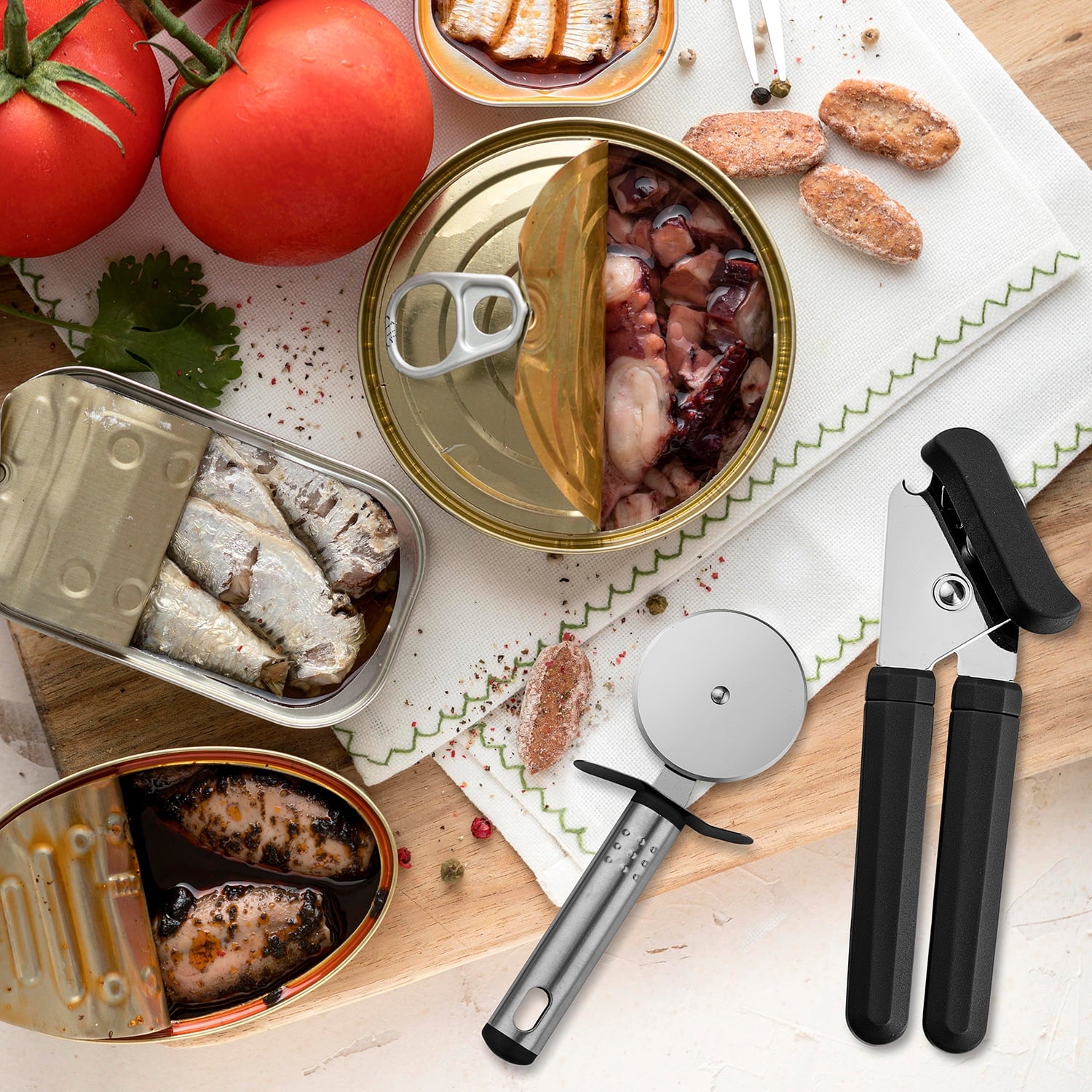 Lux Decor Collection 23 Piece Kitchen Utensils Set - Nylon and Stainless Steel Cooking Utensils Set - Black Utensil K... - Image 4