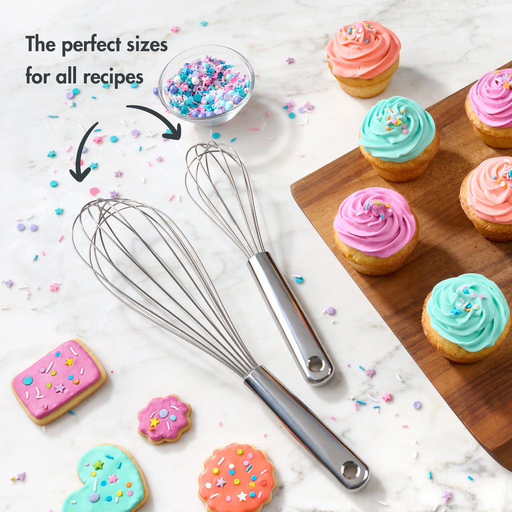 Mainstays 2 Piece Stainless Steel Balloon Whisk, 11.8 inch and 8.85 inch - Image 6