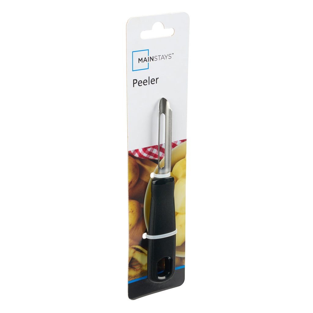 Mainstays 6in Stainless Steel Fruit and Vegetable Peeler, Black - Image 6