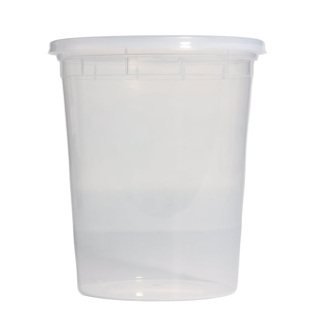 Mainstays 40 Piece 32oz Plastic Deli Container, Ideal Use for Meal Prep and Batch Cooking - Image 2