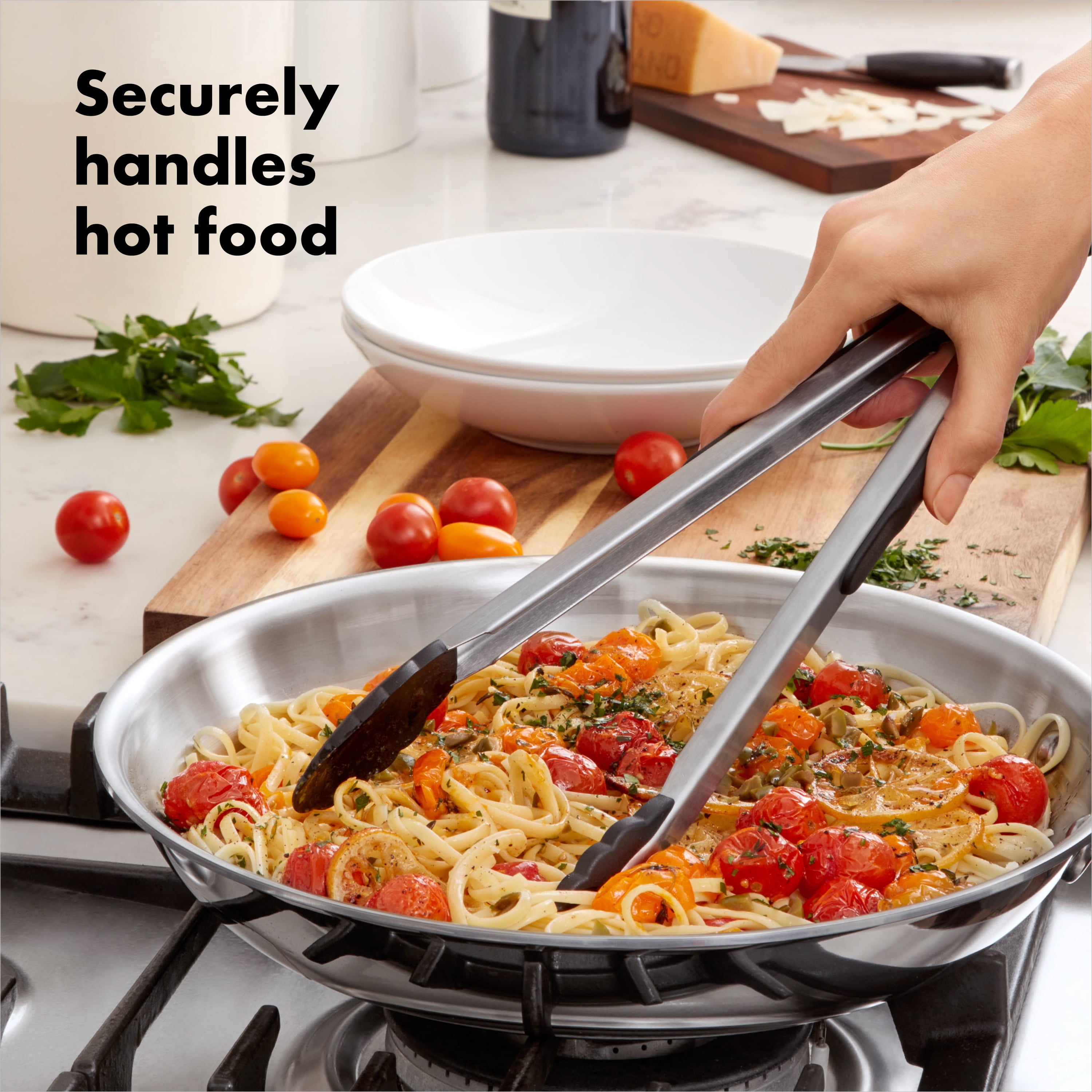 OXO Softworks Nylon 12-inch Food Tongs with Locking Handle - Image 3