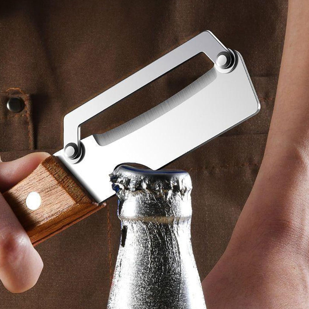Zero Snag Wooden Kitchen Tool, Smooth Glide Vegetable Peeler with Stainless Steel Blade and Built-In Bottle Opener fo... - Image 4