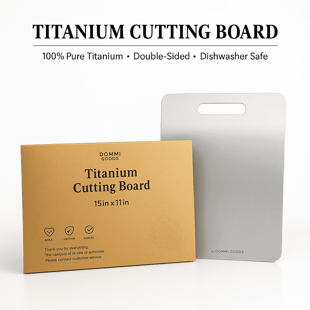 Titanium Cutting Board - 15"L x 11"W, Double Sided, Non-Toxic, Hygiene, Durable, Dishwasher Safe - Image 2