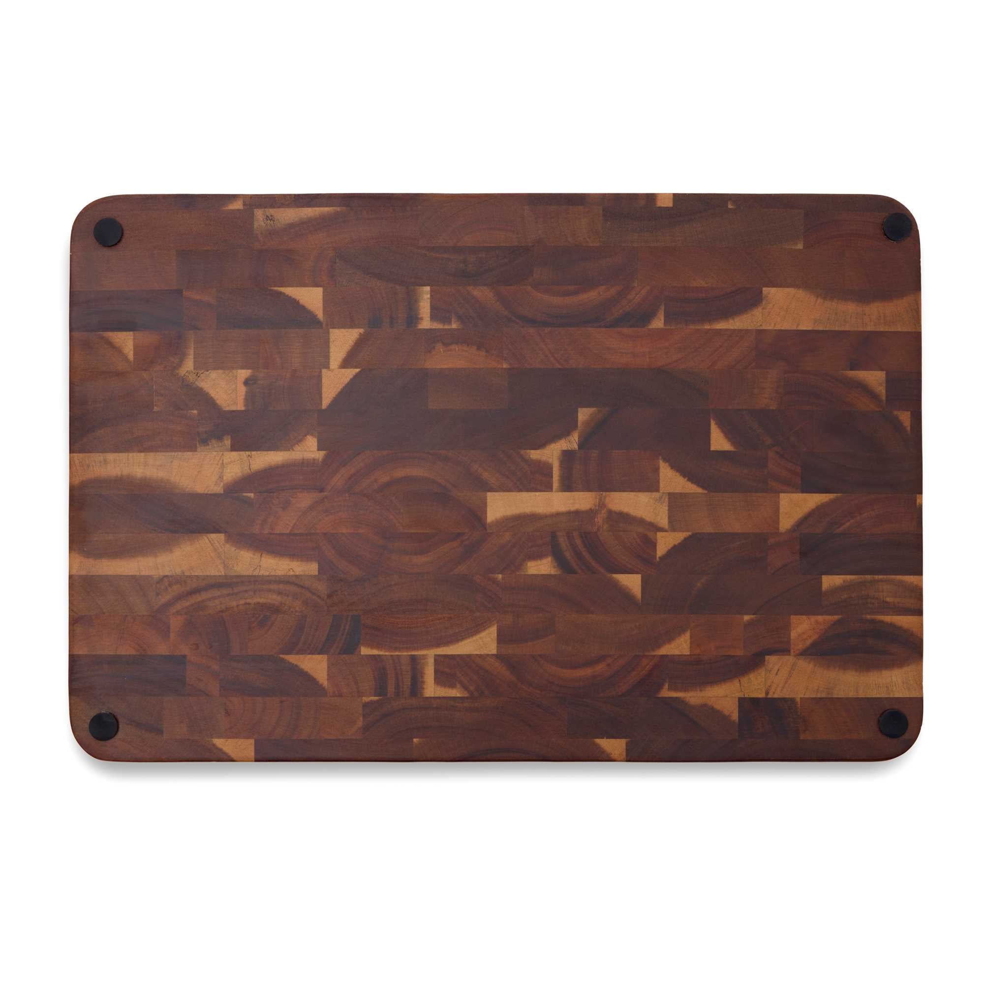 Thyme & Table 12"x18" Acacia End Grain Butcher Block - Image 2