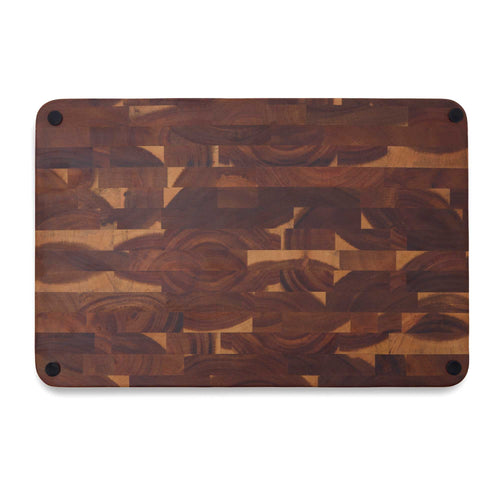 Thyme & Table 12"x18" Acacia End Grain Butcher Block - Image 2