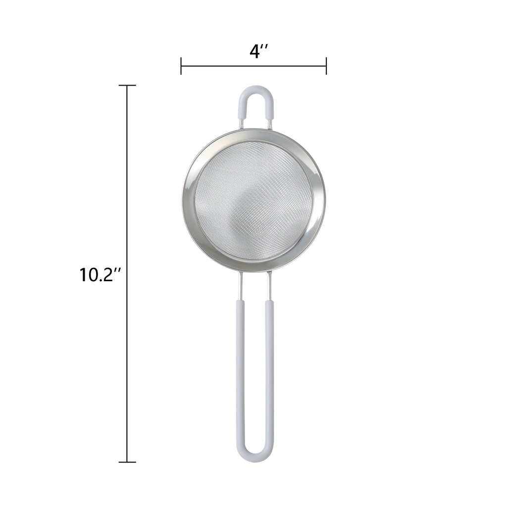 Mainstays 3" Premium Stainless Steel Fine Mesh Strainer, Silver - Image 4