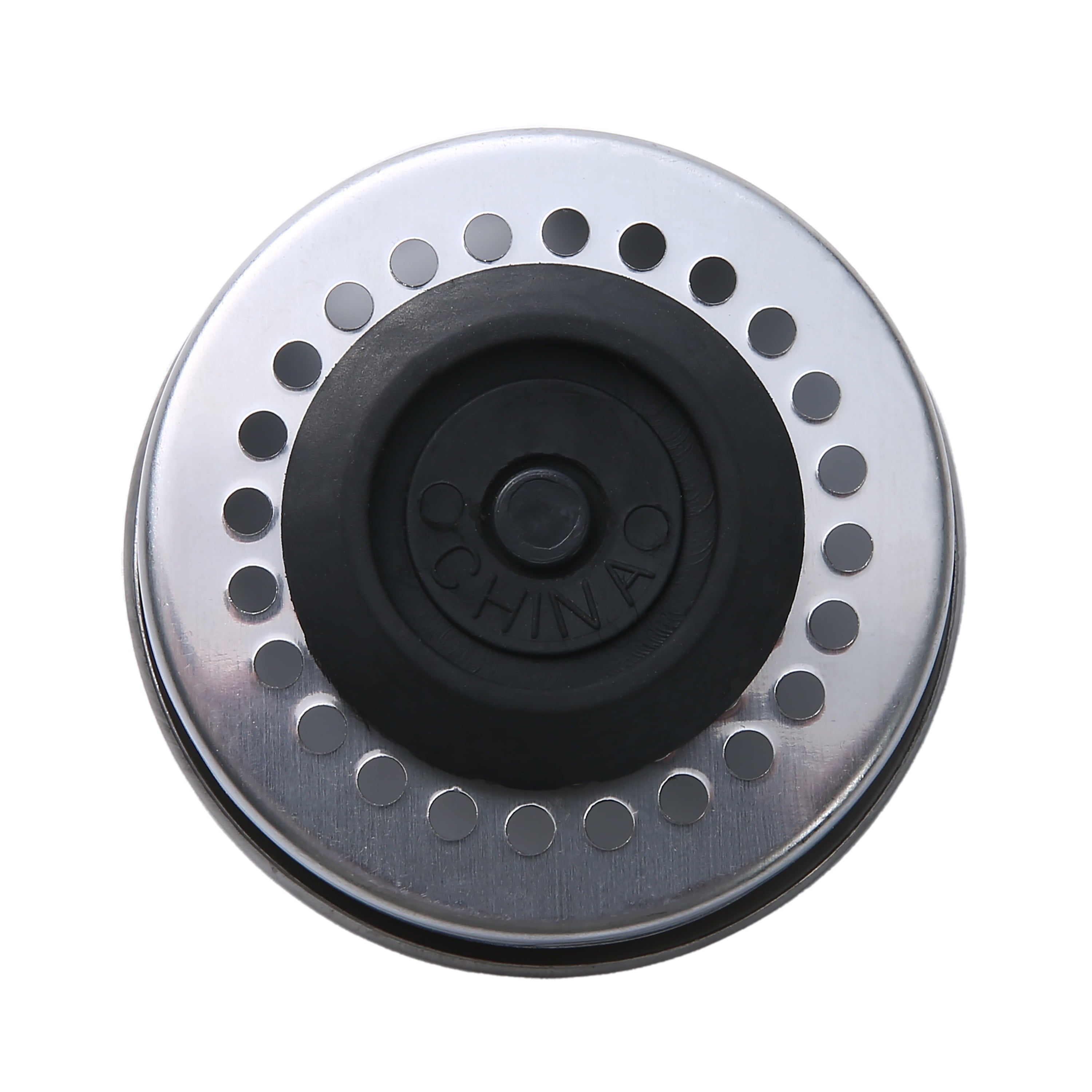Mainstays Silver Stainless Steel Kitchen Sink Strainer and Drain Catcher with Rubber Stopper - Image 5