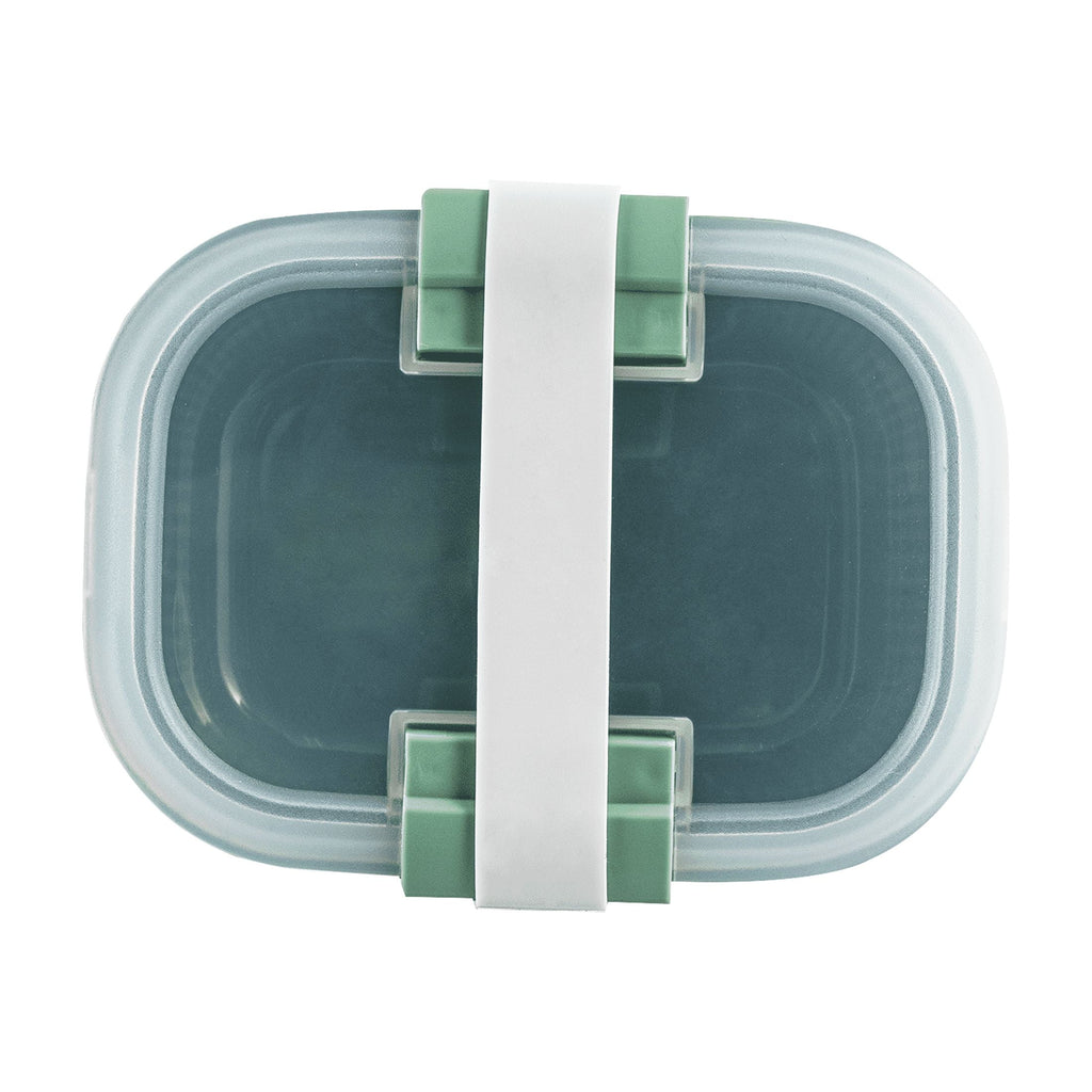 Mainstays Plastic Food Storage Bento Snack Container, Rectangle, Green, 19oz Capacity, Made for Portable Food Storage - Image 4