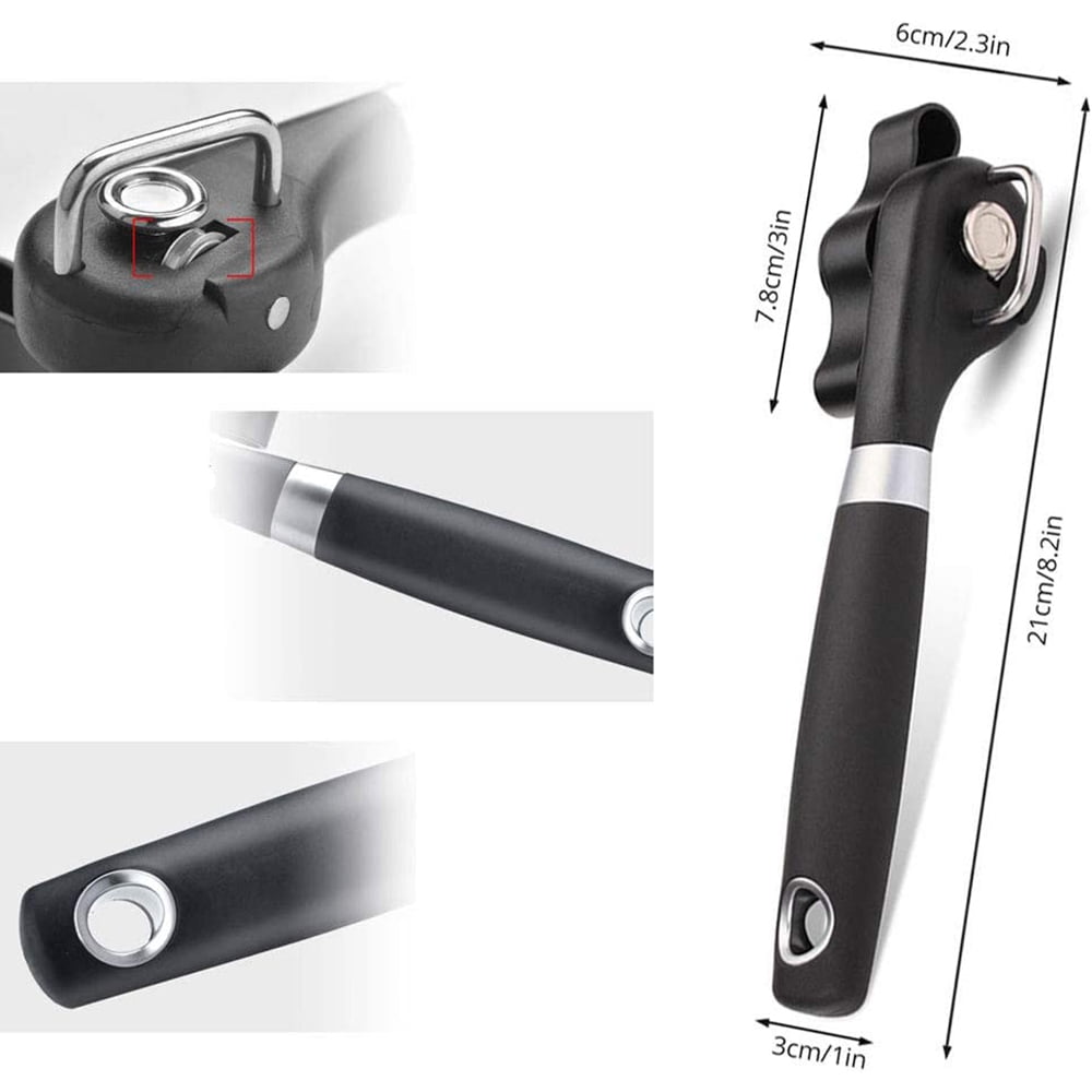 Cowin Can Opener Manual Cutting Can Opener Safe Smooth Edge Stainless Steel Ergonomic Can Opener Kitchen Restaurant - Image 4