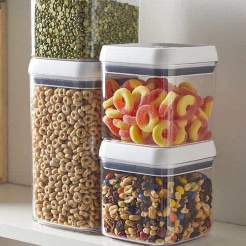(2 pack) Better Homes & Gardens Canister - 4.5 Cup Flip-Tite® Square Food Storage Container, Designed to Help with Pa... - Image 3